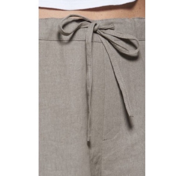 WOMN. Series II Riley Cotton Linen Shorts in Tan Small - Picture 2 of 9